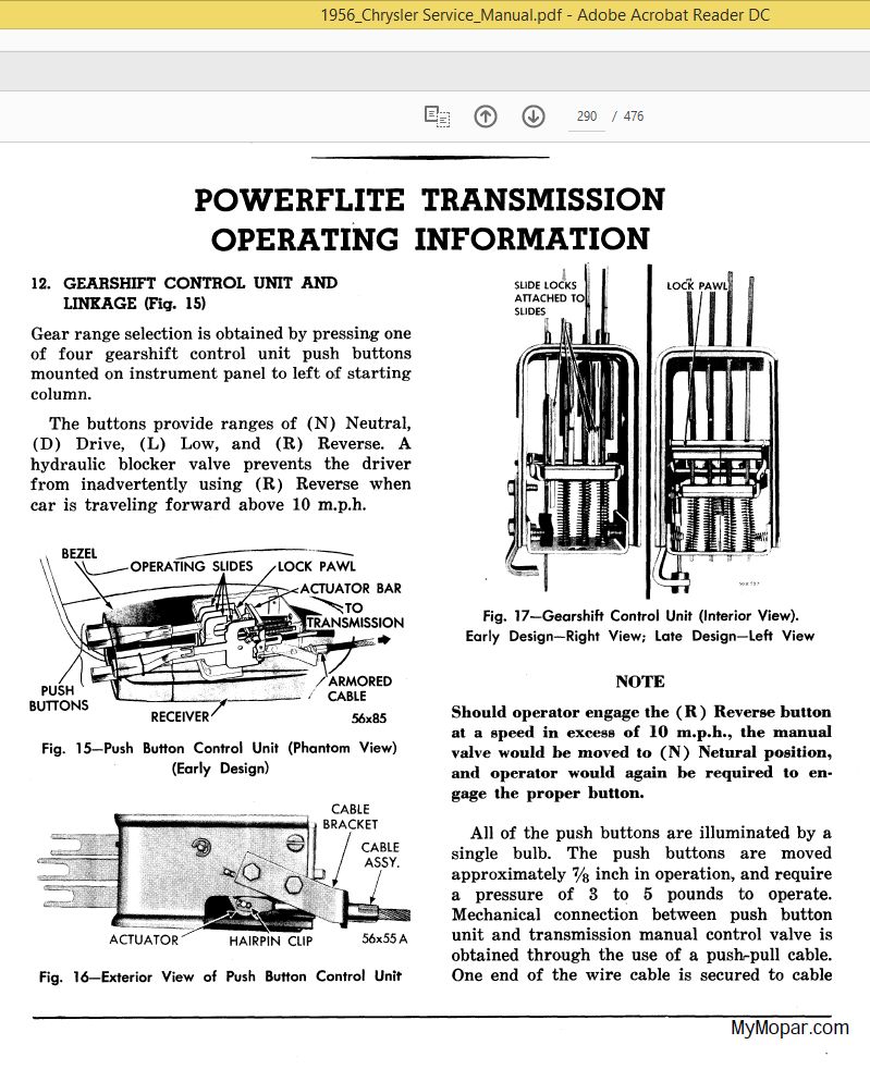 Viewing a thread - 1956 dodge royal powerflight wiring